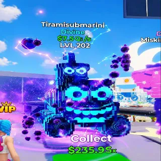 Tiramisubmarini 7.5Qi/s Go Up For Brainrots