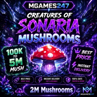 2Million Mushrooms | Creatures of sonaria | Instant Delivery