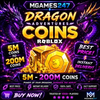 10 Millions Coins | Dragon Adventures | Instant Delivery 