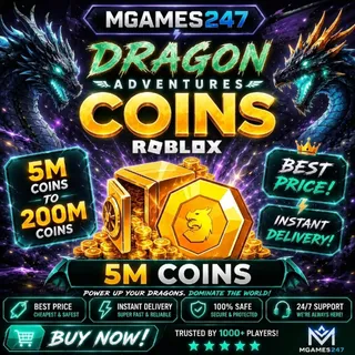 5M Coins | Dragon Adventures | Instant Delivery
