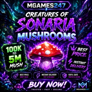 100K Mushrooms | Creatures Of Sonaria | Mushroom  Mush | Instant Delivery