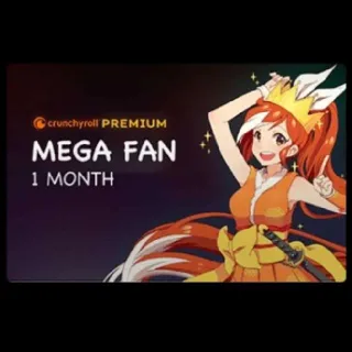 Crunchyroll Premium Mega Fan 1 Month (Global)