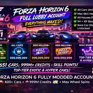 FH6 Maxed Mod Acc Forza horizon 6 acc