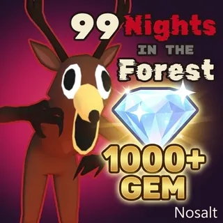 99 Nights in the Forest | 1000 + Gems 💎| Unverified | Cheapest |