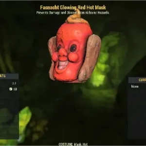 Glowing Red Hot Mask