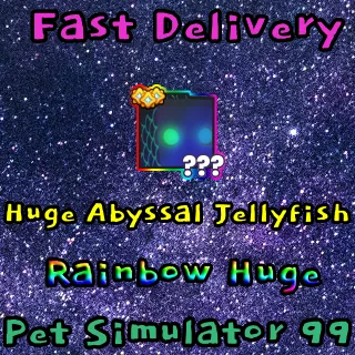 Huge Rainbow Abyssal jellyfish ps99