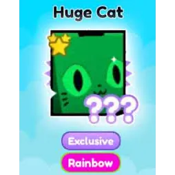 Rainbow huge cat