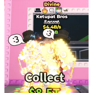 ⚡🧠KETPAT BROS DIVINE 4.4B (VARY RARE) TOP GLOBAL 💰⚡🧠 STEAL A BRAINROT