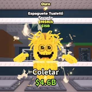 SPAGUETTI TUALETTI GOLD 195M/s - steal a brainrot 