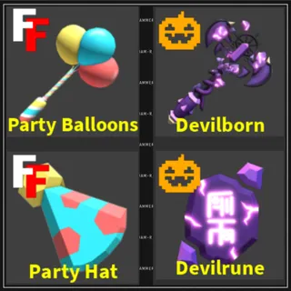Party Balloons - Devilborn - Flee the Facility (Roblox)