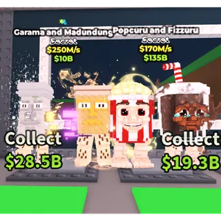 GARAMA AND MADUNDUNG 250M | POPCURU AND FIZZURU 170M