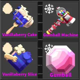  Gumball Machine SET - Vanillaberry SET - Flee the Facility (Roblox)