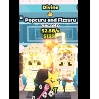 Popcuru and fizzuru divine 2.5B/s - STEAL A BRAINROT 