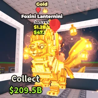 FOXINI LANTERNINI GOLD 1.2B/s VARY RARE - STEAL A BRAINROT
