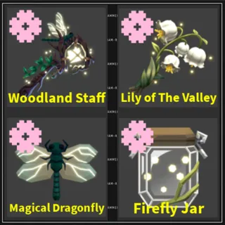 Woodland Staff - Lily of The Valley  - flee the facility (roblox)