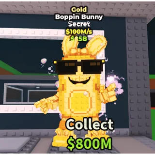 BOPPIN BUNNY GOLD 100M/s - STEAL A BRAINROT