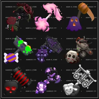 BUNDLE halloween 9X SETS ( GOTHIC - DEVILISH - SPOOKY - BATWING - PSYCHO - DARK BONE - DEVILBORN - SOULLESS)