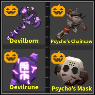 Devilborn - Psycho's Chainsaw - flee the facility (roblox)