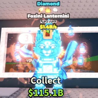 FOXINI LANTERNINI DIAMOND 1.4B VARY RARE - STEAL A BRAINROT
