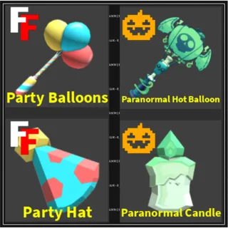 Party Balloons - Paranormal Hot Balloon - flee the facility (roblox)
