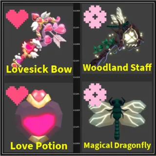  Lovesick Bow - Woodland Staff - Flee the Facility (Roblox)