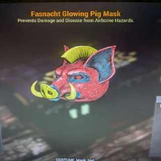 Glowing Pig Mask