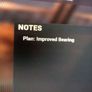 Improved Bearing Plan