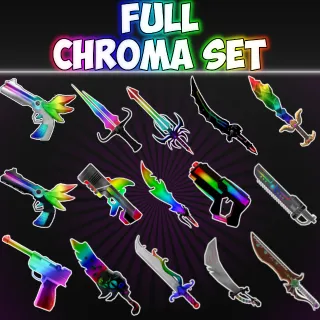 FULL Chroma Set (15 Weapon CSET) in Murder Mystery 2 | MM2