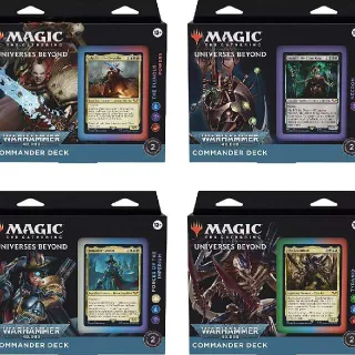 Warhammer 40,000 Magic The Gathering Universes Beyond Commander Decks - Set of 4