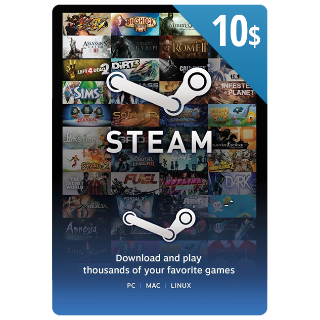 Cartao presente steam 10 reais