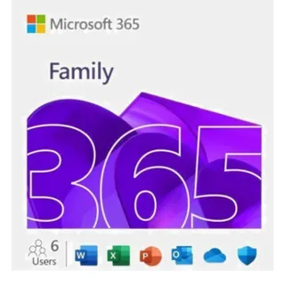 Microsoft 365 Family 12 Months digital Key- 6TB Onedrive
