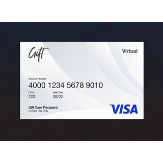$200.00 VISA VIRTUAL GIFTCARD