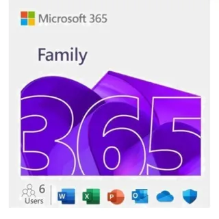 Microsoft 365 Family 12 Months digital Key- 6TB Onedrive