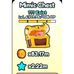 1x Pet world Chest mimic (OP)