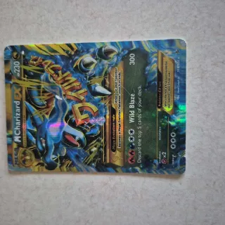 Mega M Charizard EX 108/106 2014 Flashfire Pokemon Card BLUE- Rare