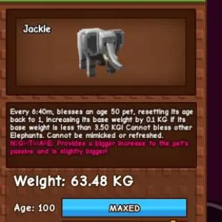 NIGHTMARE 🌙 Huge Elephant (No Toy) Max Passive