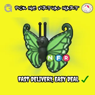 NEON NFR GREEN BUTTERFLY
