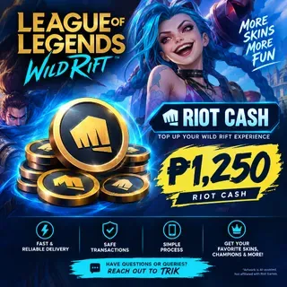 PH - Wild Rift: Riot Point/Riot Cash/Virtual Coins