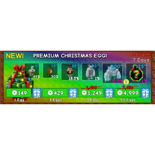 Grow a garden PREMIUM CHRISTMAS EGG x50