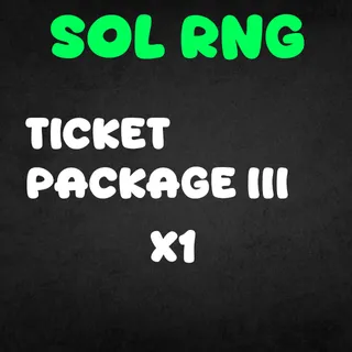 SOL RNG Ticket Package 3 x 1