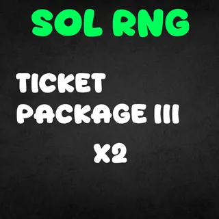 SOL RNG Ticket Package 3 x 2