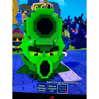 Neon Acid Launcherado! 2.5kg Toxic Block RBX Exclusive!! 1.2m DPS! Limited Plant