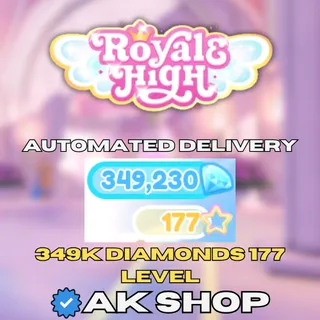 Royale High Trade Ready 136 Level Account | 266K Diamonds | No Mail | Automated Delivery