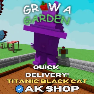 Titanic Huge Black Cat (77KG AT MAX) Grow a Garden