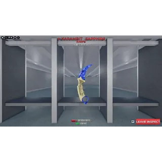Sapphire Karambit SI- Sniper Duels