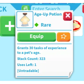 x323 Age Potion Account