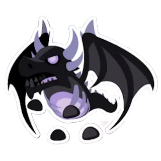 Shadow Dragon Animated Sticker