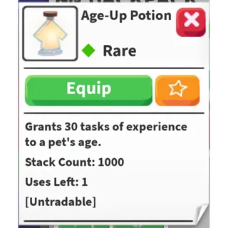 x1000 Age Up Potion Account