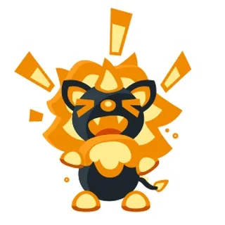 Blazing Lion Animated Sticker
