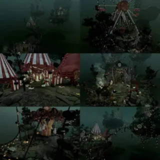 Floating Dark Circus Glitch House